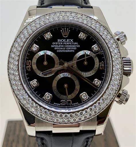 rolex white gold and diamond watch|Rolex full diamond watch price.